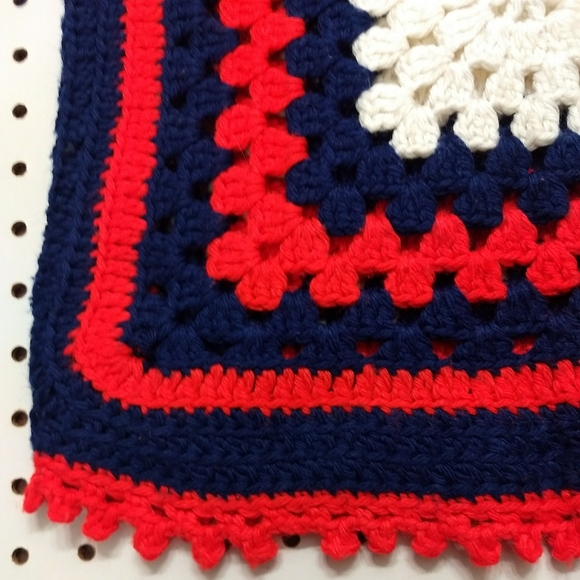 Vintage 70s Granny Square Tank Top, Size Small - Picture 6 of 6